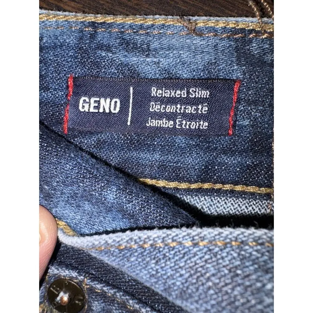 Rare Find True Religion Men's Geno Slim Fit Straight Jeans Sz 40x32 Cloud Wash
